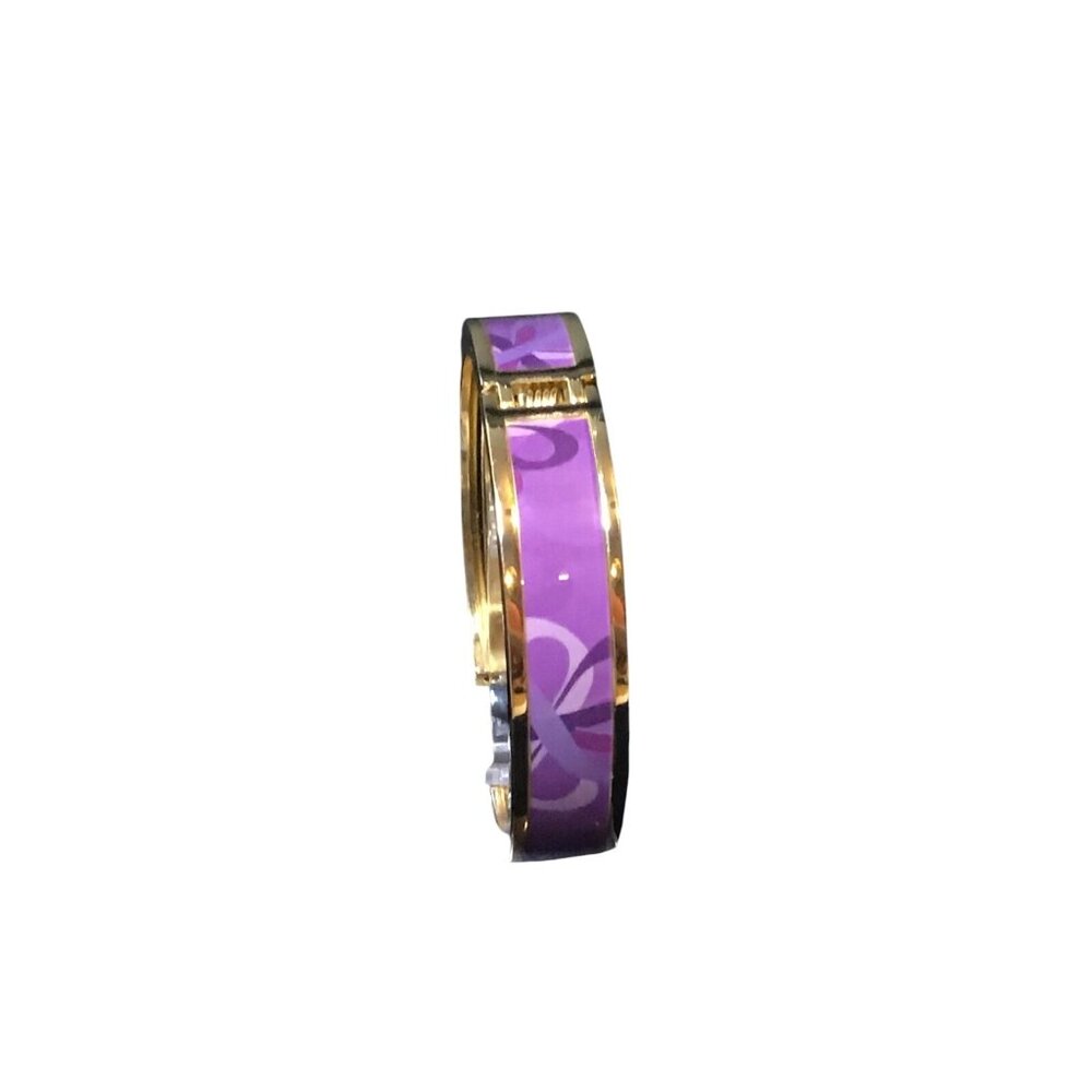 Purple Peace Patterned Skinny Bangle Speak Out Against Domestic Violence (1529) - Picture 4 of 5